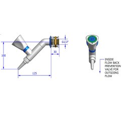 45 gr. ventil, kle vand frem (WPF)