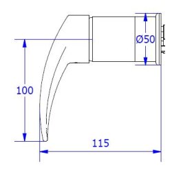 Sarg mixer, koldt og varmt vand.