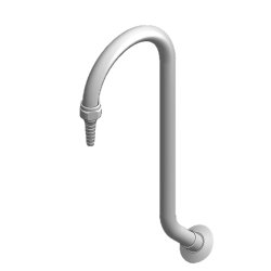 Svanehals 45 gr. fremspring 120 mm