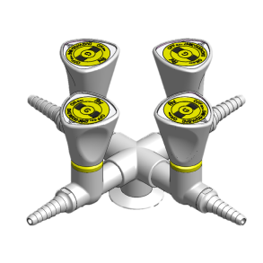 Brandgas Bord 4-dobbelt , G