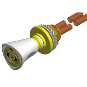 Sarg ventil med 10 cu rr, brandgas (G)