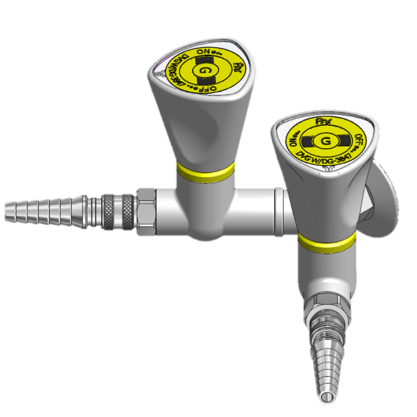 Brandgas vgdobbelt 90 gr. m/ lynkob., G