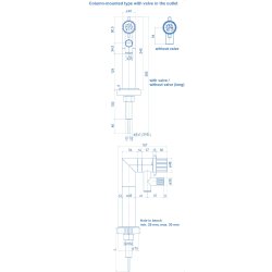 Bord udtag med nleventil