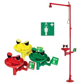 Nødbrusere til laboratorium