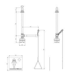 Ndbruser. Til montage fra loft.