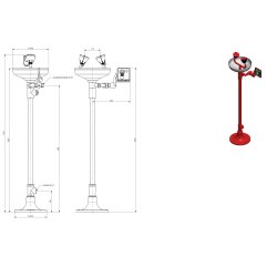 Gulv monteret jenskyl