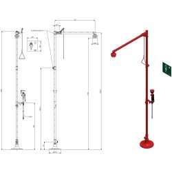 Gulv monteret ndbruser med ls jenskyl