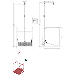 Gulv ndbruser med platform