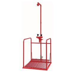 Gulv ndbruser og jenskyl med platform