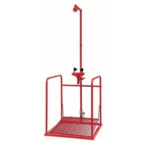 Gulv ndbruser og jenskyl med platform