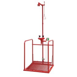 Gulv ndbruser og jenskyl med platform