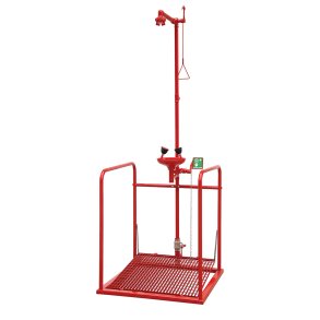 Gulv ndbruser og jenskyl med platform