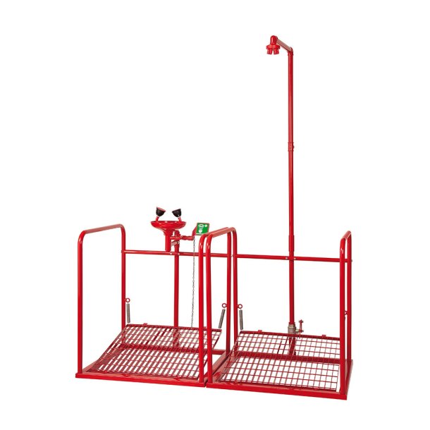 Gulv ndbruser og jenskyl med platform, side by side