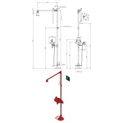 Gulv monteret ndbruser med integreret jenskyl