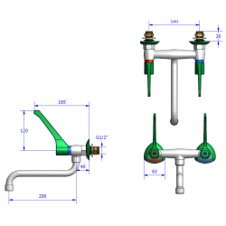 2-greb vgmixer - albuekller, 150 mm