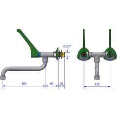 2-greb vgmixer - albuekller, 120 mm