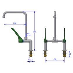 2-greb 2 hul bordmixer - albuekller
