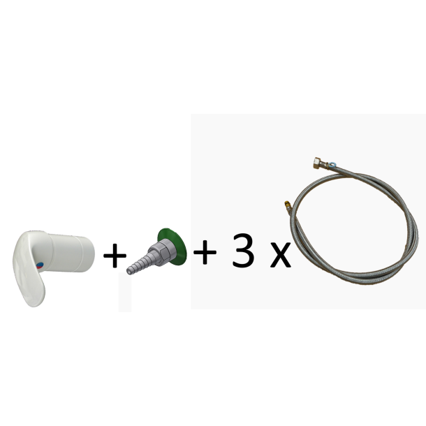 Stinkskab st koldt- og varmt vand, lige udlb