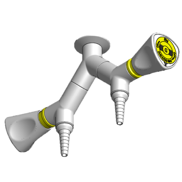 Nedhngt, dobbelt   180gr. brandgas