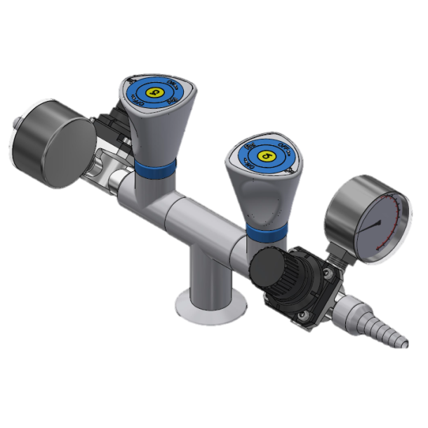 Bord, dobbelt regulator, trykluft