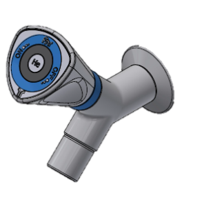 Vg udtag 45 gr. nleventil 5.0 1/4