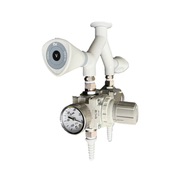 Vakuum dobbelt nedh�ngt med regulator