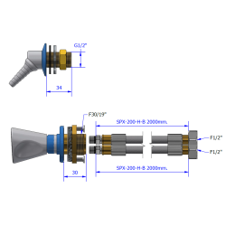 Stinkskab st trykluft CA