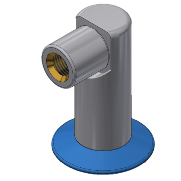 Udlbstud 90 gr. 1/4"NPT,  luftarter 5.0