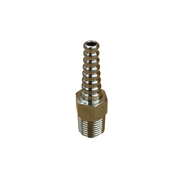Slangestuds 1/4NPT, rustfri 6
