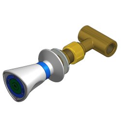 Sarg  kugle ventil, med teflon pakninger