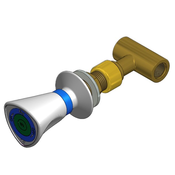 Sarg  kugle ventil, med teflon pakninger