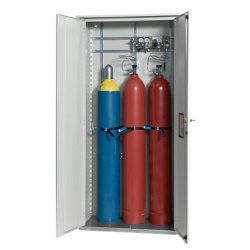 Flaskeskab  Opbevaring af 3 trykflasker, udendrs
