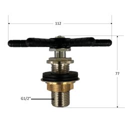 Spulekryds Q1 til montage i vask