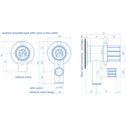 Panel udtag med nleventil