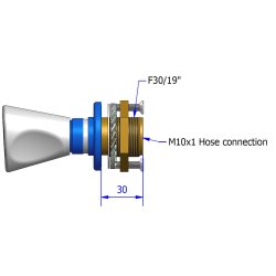 Sarg ventil CA trykluft med regulator
