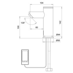 Berringsfri armatur, forblandet eller koldt vand, model Smart