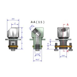 Rustfri lakeret udlbstud