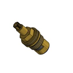 Keramisk ventil indsats for albue klle, bning 90 gr.